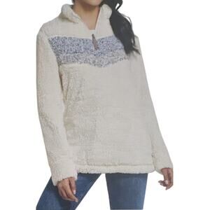 Weatherproof Vintage Womens White and Blue Jacket Large